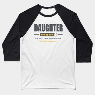 Five Stars Daughter v2 Baseball T-Shirt